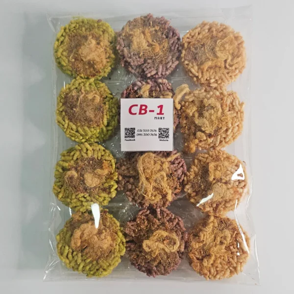CB1 Crispy Rice Cracker Pork Floss ဝက်မွထမင်း​ခြောက်​ကြော်